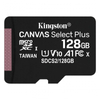 Kép 2/2 - KINGSTON SDCS2/128GB 128GB micro SD kártya; microSDXC; Class 10 UHS-I; adapterrel