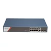 Kép 1/2 - HIKVISION DS-3E1512HP-SI-8P2T2F 12 portos Gbit PoE switch ;4 PoE+4 HiPoE+2 SFP uplink port+2 RJ45 Up