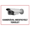 Kép 1/2 - NESTRON FTB-KMT01 Műanyag figyelmeztető tábla: "Kamerával megfigyelt terület"; 210x300x1 mm