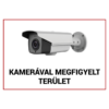Kép 2/2 - NESTRON FTB-KMT01 Műanyag figyelmeztető tábla: "Kamerával megfigyelt terület"; 210x300x1 mm