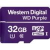 Kép 1/2 - WESTERN DIGITAL WDD032G1P0C WD Purple 32GB micro SD kártya; microSDHC; Class 10 UHS-I; 24/7; 100MB/s-60MB/s