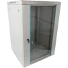 Kép 1/2 - PULSAR RWA1866-G 19" 18U 600x600 fali rack szekrény; lapraszerelt; szürke; könnyített kialakítás