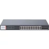 Kép 2/2 - HIKVISION DS-3T1528HP-SI-24P4F/No Power 28 portos ipari Gbit PoE switch ; 24 PoE+/ 4 HiPoE / 4 SFP u