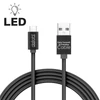 Kép 1/4 - DELIGHT 55442C-BK kábel - USB Type-C töltőkábel, 1m, fekete