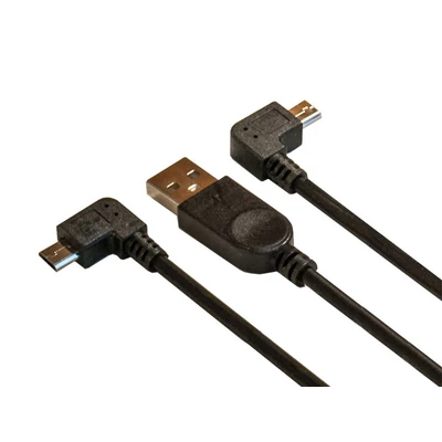 USBB9012 USB A - MIKRO USB BALOS PIPA KÁBEL 1M FEKETE