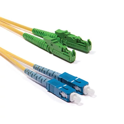 LINKEASY E2A-SCU-SM-15M-D Duplex patch kábel 2 x E2000/APC csatlakozóval + 2 x SC/UPC csatlakozóval,