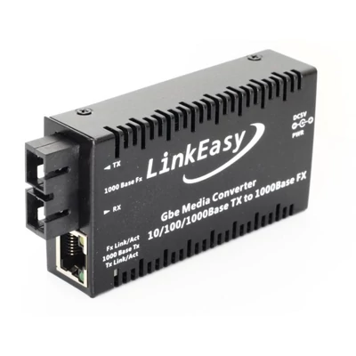 LINKEASY MMC-GE-MM-SC Mini Gigabit Ethernet média konverter, MM 850nm, 550m , 2065C