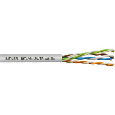 BITNER TI0006-100 UTP fali kábel; cat5e; 200 MHz; PVC köpeny; 100 m/tekercs