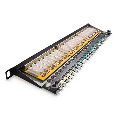 KELINE 606068 Giga+ KOMPAKT Cat.6 HD Patch panel 0,5U 24xRJ45/s