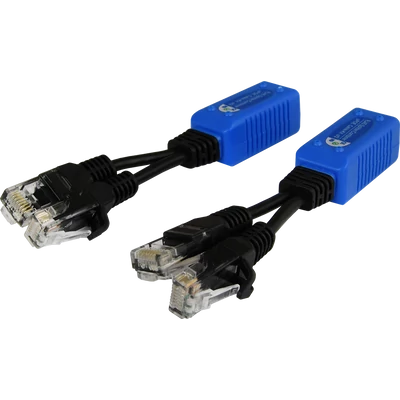 PULSAR P-POE2 Szétosztó egység: kettő IP adat és PoE átvitele egy UTP kábelen keresztül