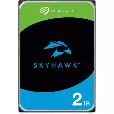 SEAGATE ST2000VX017 SkyHawk; 2 TB biztonságtechnikai merevlemez; 256 MB cache; 24/7 alkalmazásra