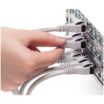 KELINE KEL-C6A-P-150 Kategória 6A, 10Giga patch kábel STP, 15 m, LSOH halogénmentés, szürke