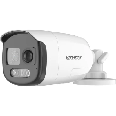 HIKVISION DS-2CE12DF3T-PIRXOS(2.8mm) Analóg HD, Csőkamera, 2 MP, Fix ColorVu, PIR, mic, riasztás KI, fény és hang, 40m Fehér LED
