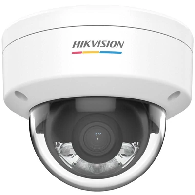 HIKVISION DS-2CD1127G0-LUF(2.8mm)(D) IP, Dómkamera, 2 MP, Fix objektív, ColorVu, Fehér LED, Beépített mikrofon