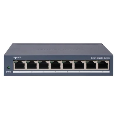 HIKVISION DS-3E1508-EI(V2) 8 portos gigabit switch; smart menedzselhető