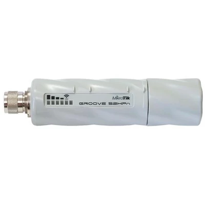 MIKROTIK RBGroove-52HPn Groove 52 with N-male connector, High Gain Single Chain 2.4GHz / 5GHz 802.11abgn wireless, 600MHz CP