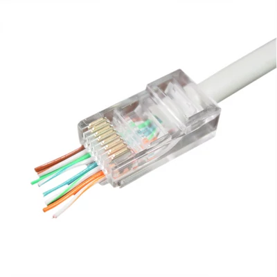 VEZ LC-PTU-01/100 RJ45 Cat5 átfűzhető csatlakozó UTP kábelre, 8P8C - 100db/csomag