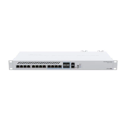 MIKROTIK CRS312-4C+8XG-RM Cloud Router Switch 312-4C+8XG-RM with 8 x 1G/2.5G/5G/10G RJ45 Ethernet LA