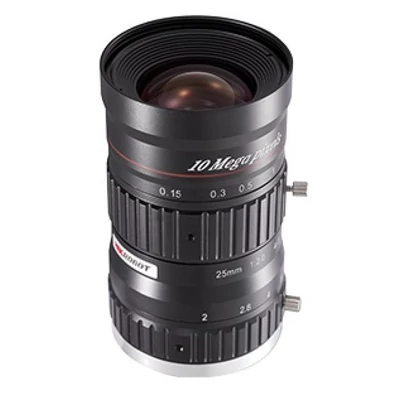 HIKROBOT SA2520M-10MP Objektív; 25 mm fix fókusztávolság; 10 MP; F2.0-F22; 4/3"; C-menet