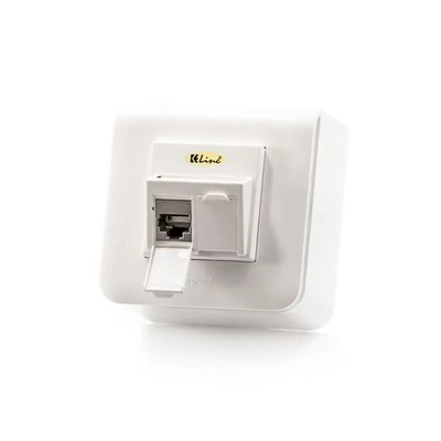 KELINE 601120-AP + KEJ-C6-S-TL(2) Giga+ Modulo45 Cat.6, 2xRJ45/s, falon kívüli csatlakozóval