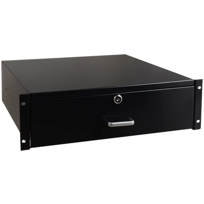 PULSAR RASR3 3U zárható kihúzható fiók 19" rack szekrényekhez