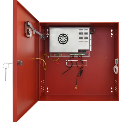 PULSAR EN54C-10A40LCD Szünetmentesíthető tápegység tűz- és füstjelző rendszerekhez; 27,6V / 10A / 2x