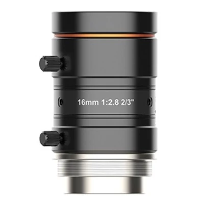 HIKROBOT MVL-MF1628M-8MP Objektív; 16 mm fix fókusztávolság; 8 MP; F2.8-F16; 2/3"; C-menet