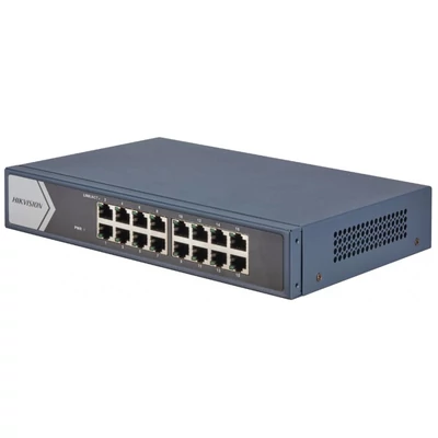 HIKVISION DS-3E0516-E (B) 16 portos Gbit switch; nem menedzselhető