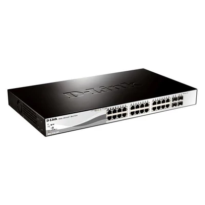 D-LINK DGS-1210-28P 24 PoE 10/100/1000 Base-T port with 4 x 1000Base-T /SFP ports
