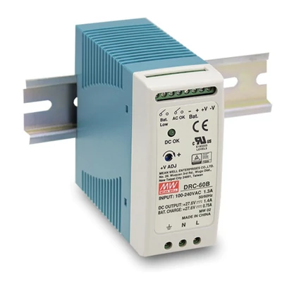 MEAN WELL DRC-60A Szünetmentes tápegység; 13,8V; 4,3A ; 60W; DIN sínre szerelhető