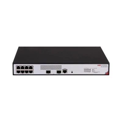 HIKVISION DS-3E2510P-H 10 portos gigabit PoE switch ; 8 PoE + 2 SFP uplink port; teljesen menedzselh