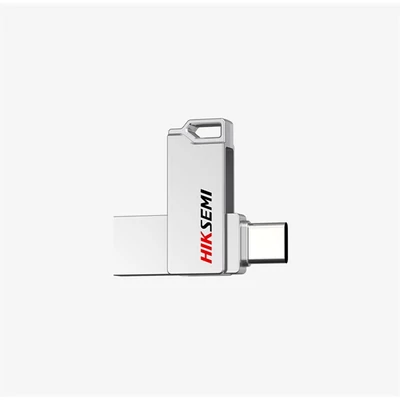 HIKSEMI HS-USB-E327C(STD)/64G/U3/SILVER/WW Hikvision Pendrive - SYNC, 64GB, USB3.2 - Type-C, Ezüst