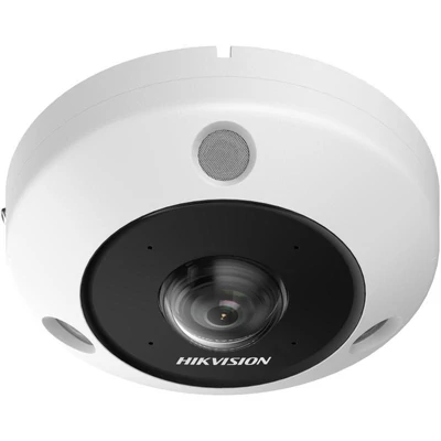 HIKVISION DS-2CD6365G1-IVS (1.16mm) 6 MP 360° vandálbiztos IR Smart IP fisheye kamera; hang I/O; ria