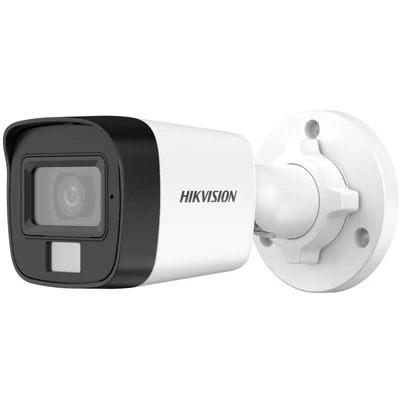 HIKVISION DS-2CE16G0T-LFS (2.8mm) 3 MP fix mini THD csőkamera; IR/láthatófény; beépített mikrofon