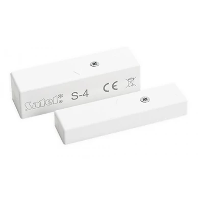 SATEL S-4 Mágneses nyitásérzékelő; felületre szerelhető; szabotázs áramkörrel; érzékelő: 58.5x16, 5x