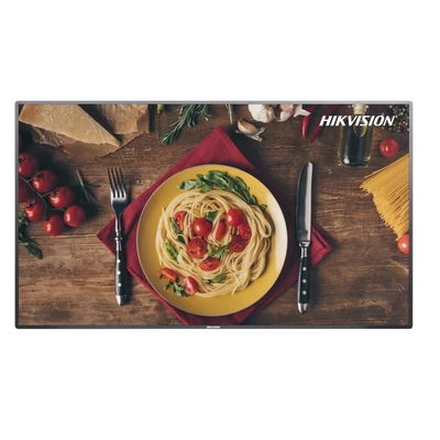 HIKVISION DS-D6055UN-B 55" digitális, falra szerelhető információs kijelző; 4K felbontás; LAN/WiFi