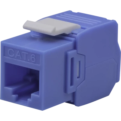 NESTRON NPN-KEY-1C6U-180WT-BL Keystone UTP csatlakozó; Cat6; 180°; szerszám nélkül szerelhető; kék