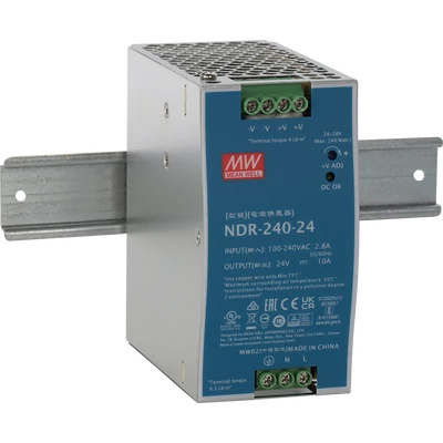 PULSAR NDR-240-24 NDR 24V/240W/10A DIN sínes tápegység