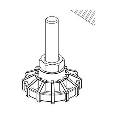 LEGRAND ELEVL állítható talp készlet - fali rack szekrényekhez, 4 darabos készlet, 250kg-ig