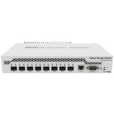 MIKROTIK CRS309-1G-8S+IN Desktop switch with one Gigabit Ethernet port and eight SFP+ 10Gbps ports