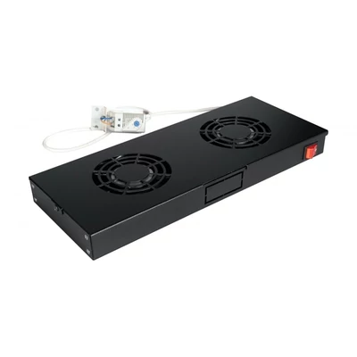 EQUIP EZF-2-B Rackszekrény kiegészítő - Fan Module, 2 Fans, Black