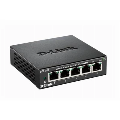 D-LINK DES-105 5-port 10/100 Metal Housing Desktop Switch