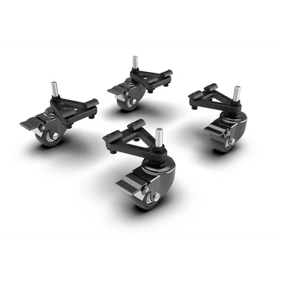 TRAK RACER TR80-WHEELSET4 Szimulátor kiegészítő - Universal Caster Wheels with Brake & Mounting Brac