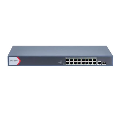HIKVISION DS-3E1518P-EIV2 Gigabit Smart PoE Switch, 230W, 16+2port