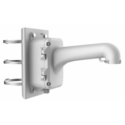 HIKVISION DS-1604ZJ-box-pole Kültéri fali tartó 5" speed dómhoz; kötődobozzal; oszlopkonzollal; 100-200 mm átmérőig