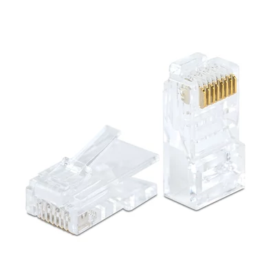 VEZ 05232C RJ45 Cat6 átfűzhető csatlakozó UTP kábelre, 8P8C - 100db/csomag