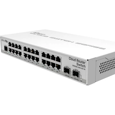 MIKROTIK CRS326-24G-2S+IN Cloud Router Switch 326-24G-2S+IN with RouterOS L5 license, desktop case