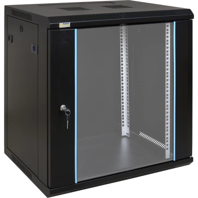 PULSAR RW1264 19" 12U 600x450 fali rack szekrény; készre szerelt; fekete