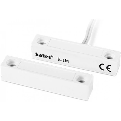 SATEL B-1M Mini ragasztható mágneses nyitásérzékelő; középső kábelkivezetés; fehér