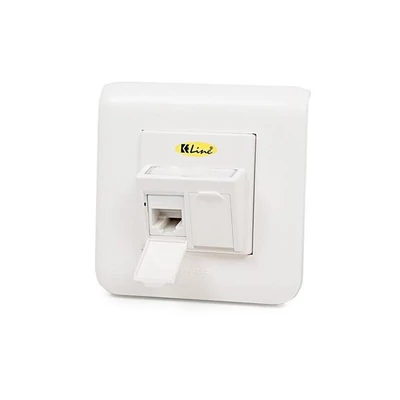 KELINE 601120-UP + KEJ-C6-U-TL(2) Giga+ Modulo45 Cat.6, 2xRJ45/u, süllyesztett csatlakozóval